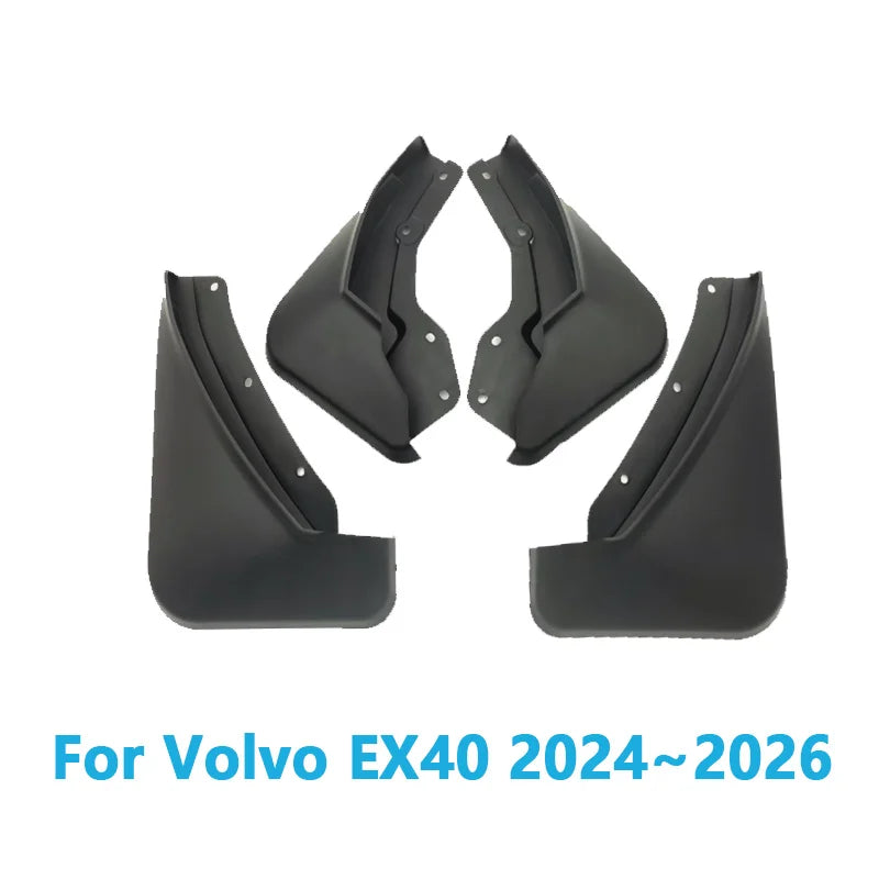 4PCS For Volvo EX40 Accessories 2024 2025 2026 Car Mudguard Mudflaps Anti-splash Mud Flap Mud Guard Wheel Fender Part Auto Tools Vue For Volvo EX40