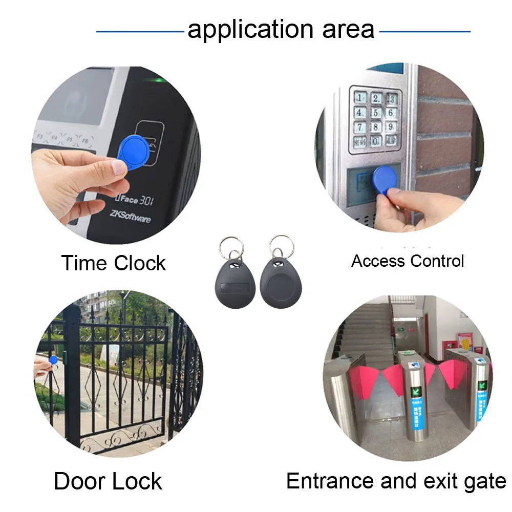 100pcs NO8 Assurance 125KHZ EM ID CARD Read Only 4100 Reaction ID Card RFID Tags for Access Control Time Attendance Intercom Vue