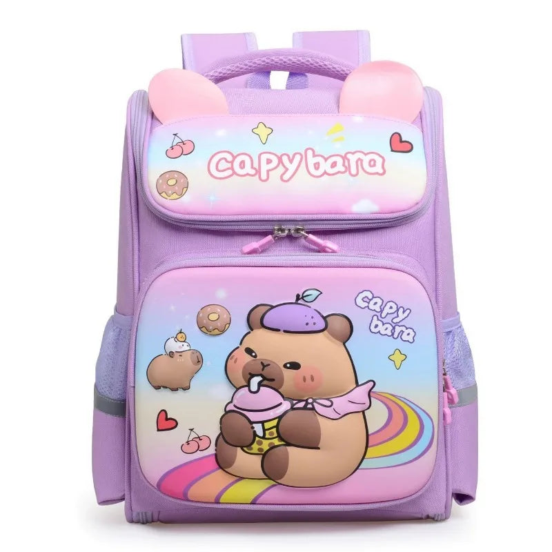 Capybara Children School Bags For Boys Girls Kids backpack Primary Orthopedic School Backpack Waterproof Schoolbag Book Bag Vue