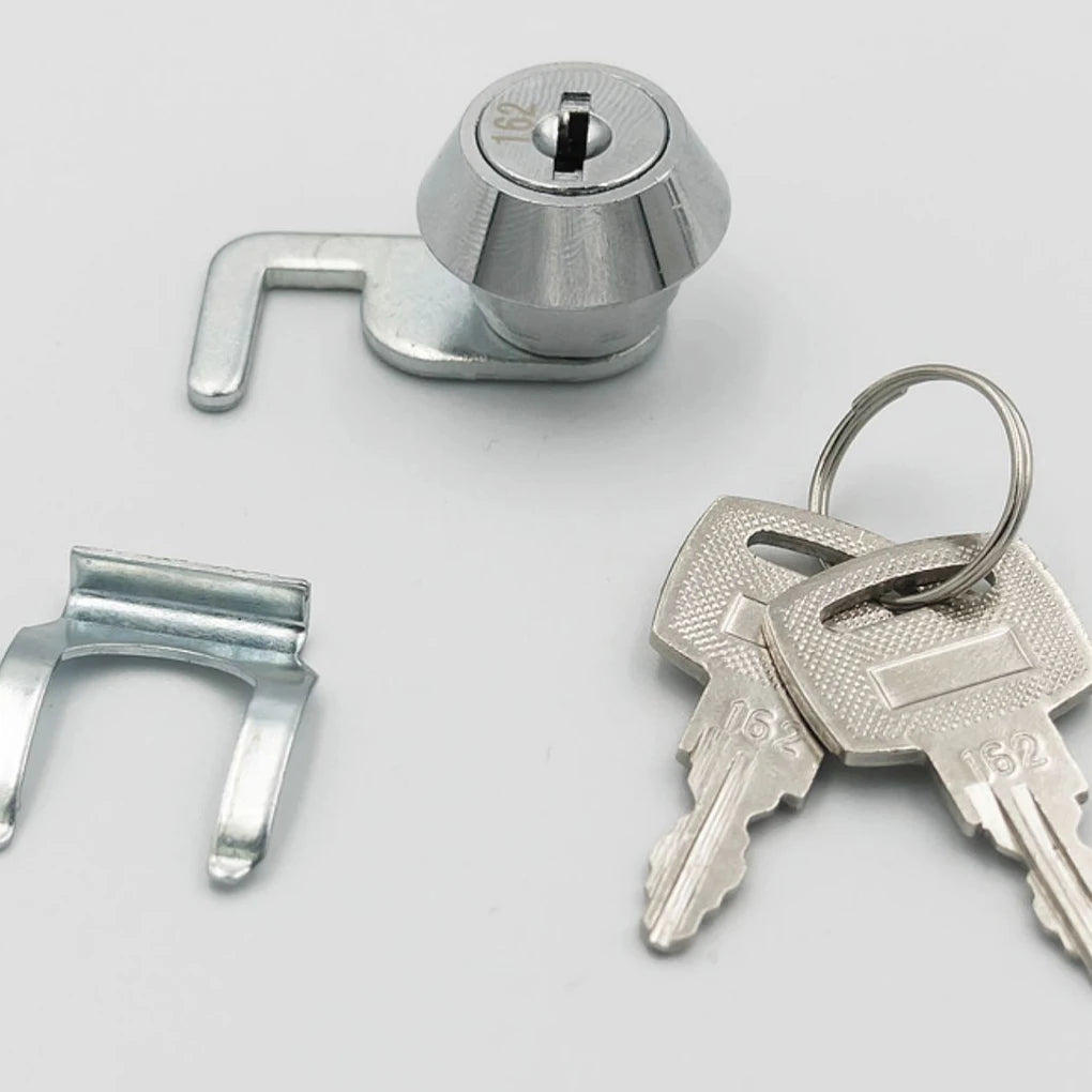 Rust-Resistant Mini Cam Lock with Quick Clip & 2 Keys Cabinet Cam Lock Vue