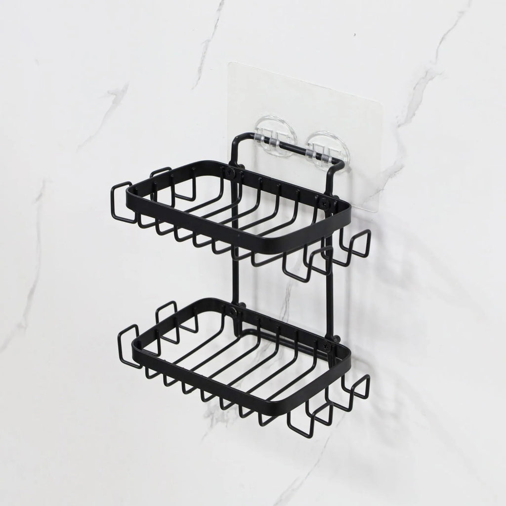 High Quality Soap Rack Wall Mounted Soap Holder Stainless Steel Soap Sponge Dish Bathroom Accessories Dishes Self Adhesive Vue