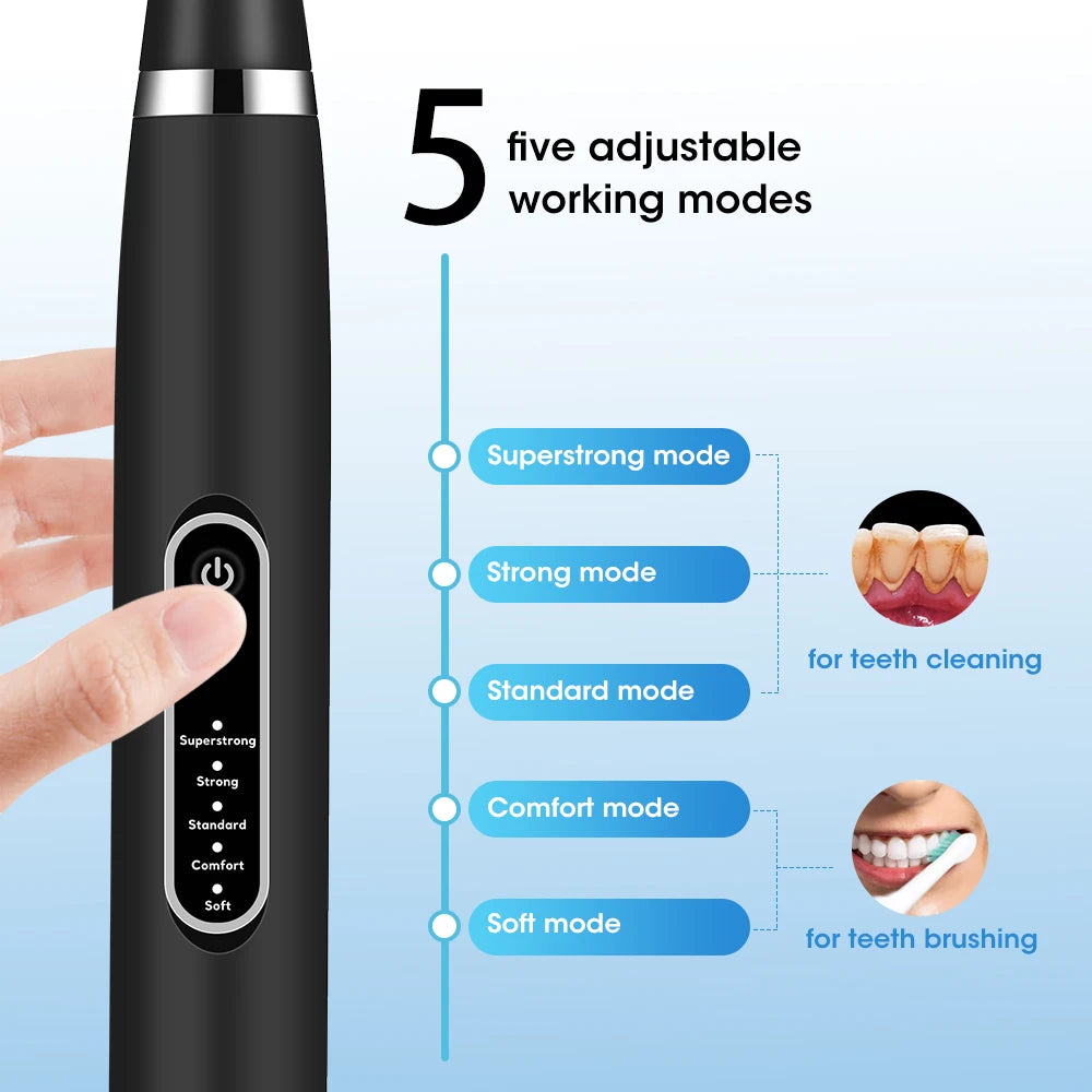 Electric Sonic Toothbrush Oral Care Kit – Whitening & Plaque Removal Electric Toothbrush Vue