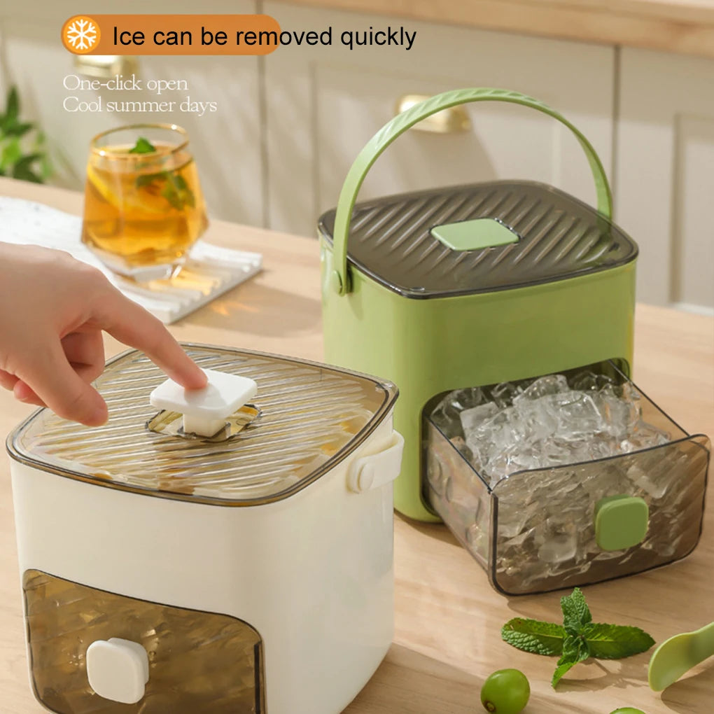 48-Grid Press Ice Cube Mold with Lid – Double Layer Tray Ice Cube Mold Vue