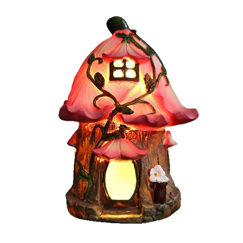 Solar Garden Lamp Vine Wrapped House Soft Glow Waterproof Outdoor Patio Yard Path Home For Couples Romantic Gift For Christmas Vue