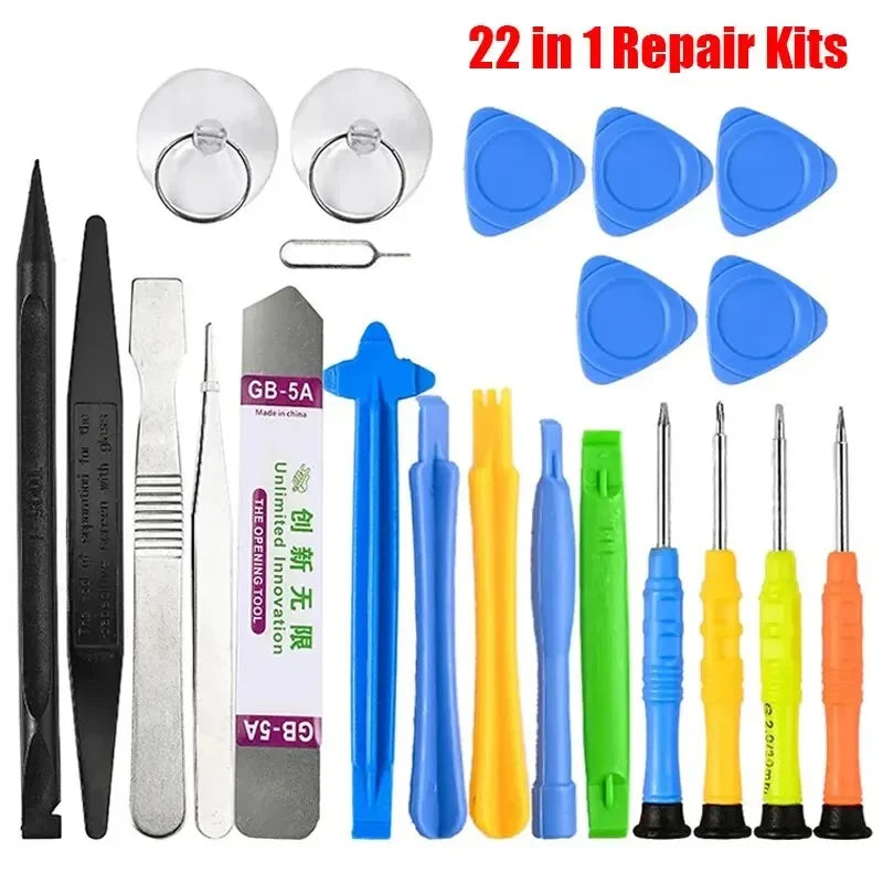 21 in 1 Mobile Phone Repair Tools Kit For Apple Android Samsung Set Screwdriver Combination Skid Multi Function Disassembly Kit Vue 22 in 1