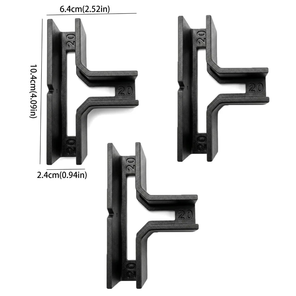 Thickened Wooden T-Shaped Bracket Durable Tool-Free Right Angle Bracket Easy Install Quick Installation Reinforced Cabinet Vue 3PCS