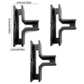 Thickened Wooden T-Shaped Bracket Durable Tool-Free Right Angle Bracket Easy Install Quick Installation Reinforced Cabinet Vue 3PCS