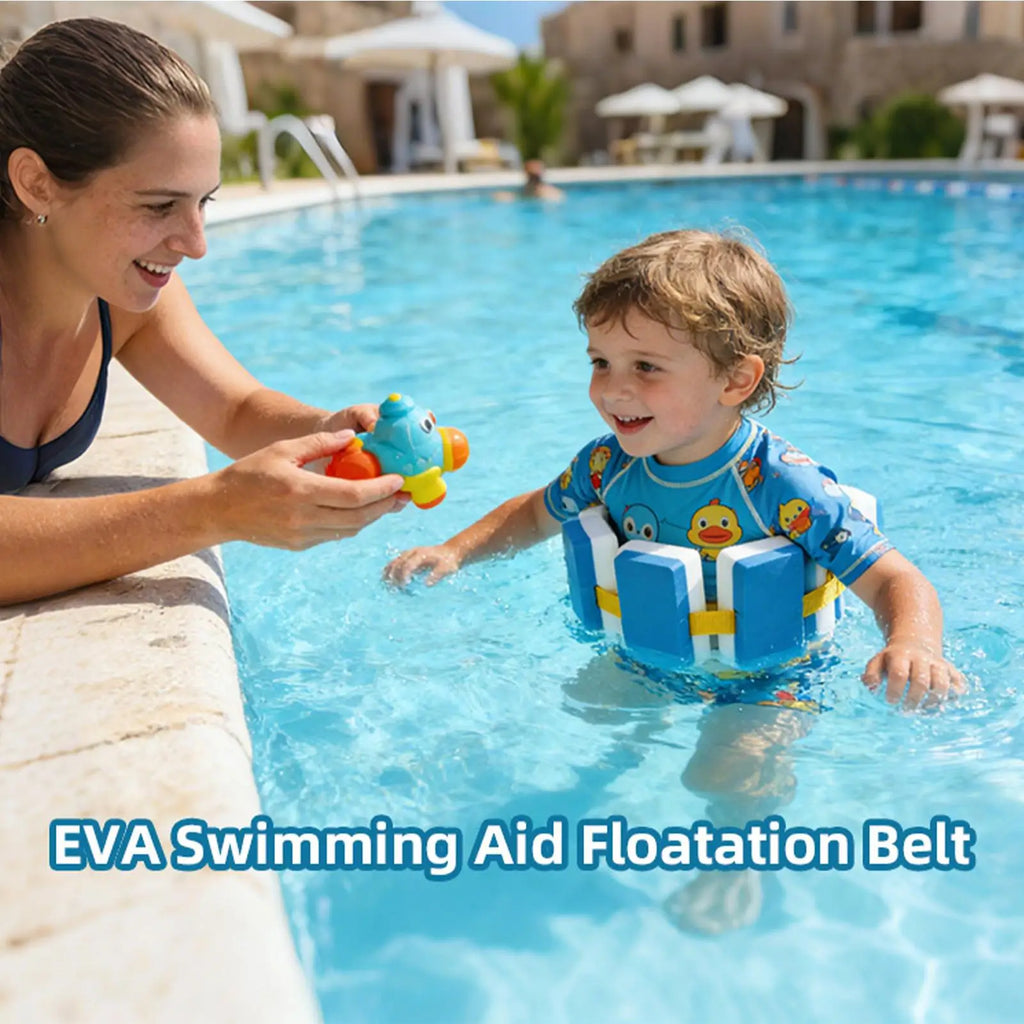 Adjustable Kids Swimming Belt Pool Training Waist Float Buoyancy Aid for Boys Girls Beach Aqua Exercise Water Aerobics Vue