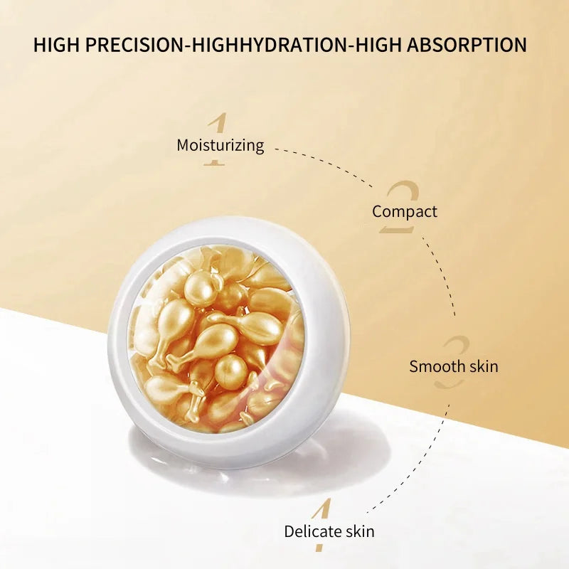 Fullerene Beauty Capsule Essence: Elasticizing, Hydrating, and Moisturizing Facial Application Essence in Small Disposable Packs Vue