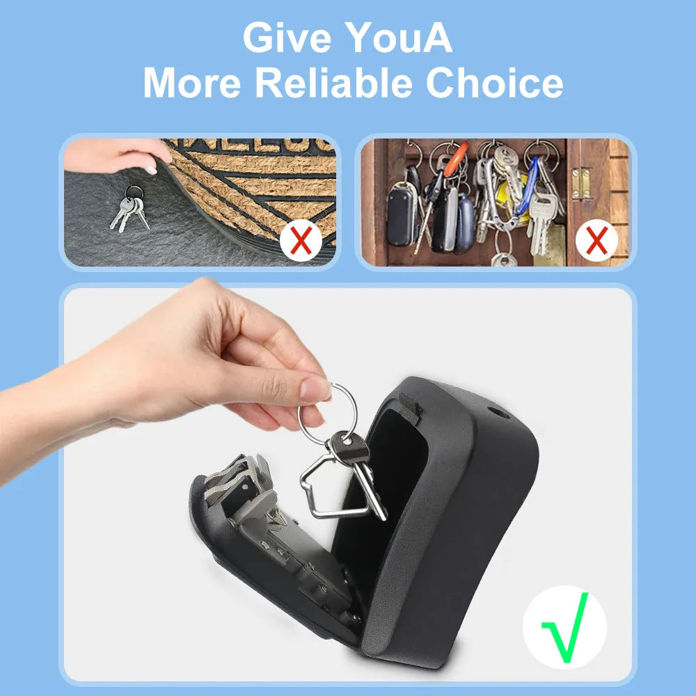 TTLock Wireless Key Box Waterproof Key Safe Security Intelligent Password Storage Box TTLock APP Unlock Anti-theft Pad Lock Vue