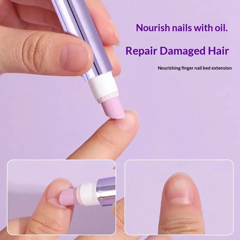 3-in-1 Cuticle Oil Pen Nail Pen Dead Skin Cuticle Remover Pen Nail Oil Pen With Ceramic Tip For Nails Care Chip-resistant Vue