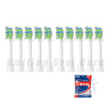 For Sumkyle EA315/EA320/EA350/EA357 Electric Toothbrush Replace Heads Vacuum Soft DuPont Bristle Replace Nozzles Gift 5/10PCS Vue 10PCS White