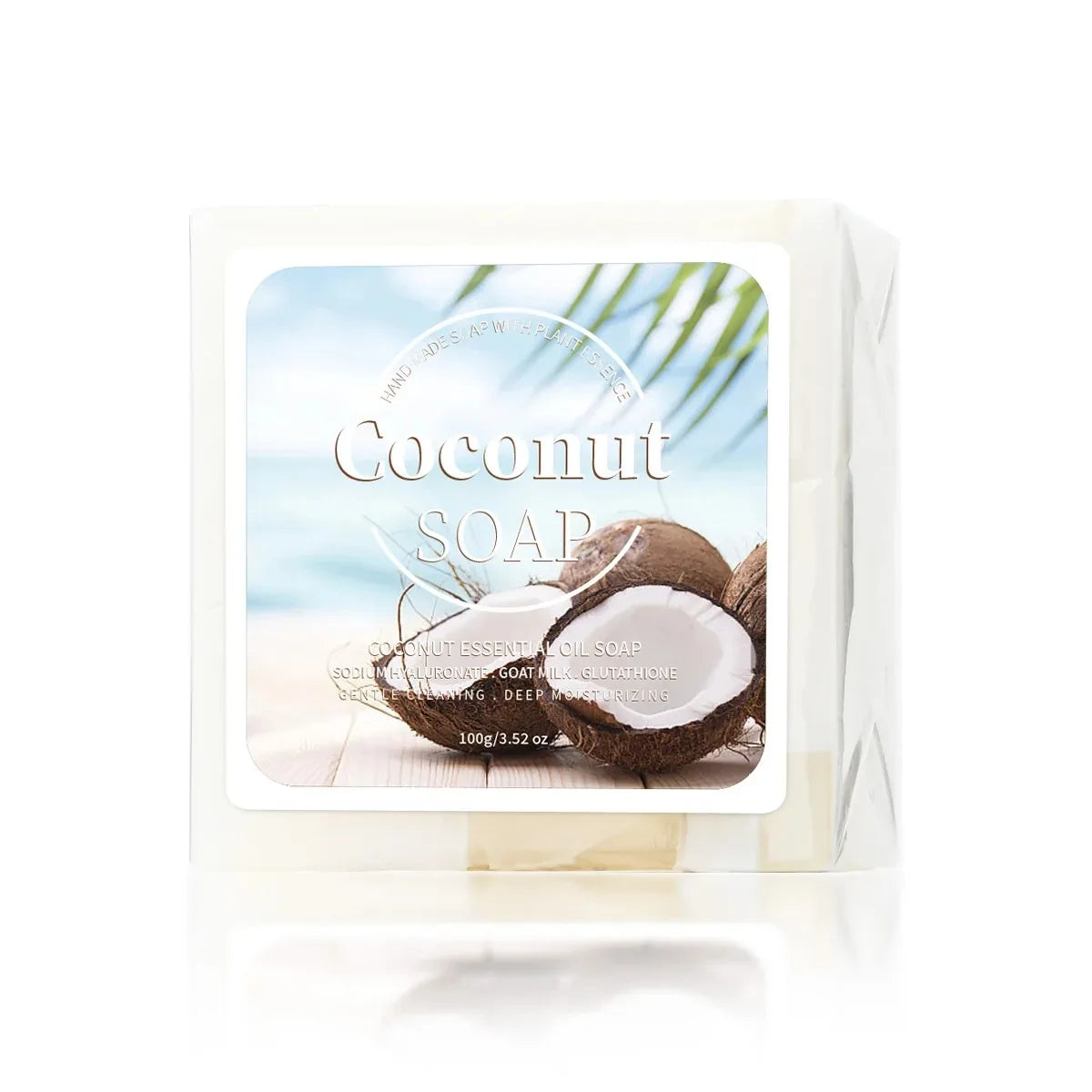 100g B+ Coconut Milk Organic Pure Plant Extract Handmade Soap Facial Treatment Acne Goat Milk Soap Vue