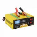 12V/24V Battery Charger Intelligent Pulse Repair Type Charger with Digital Display for Car Cell Motorcycle Battery US Plug Vue EU