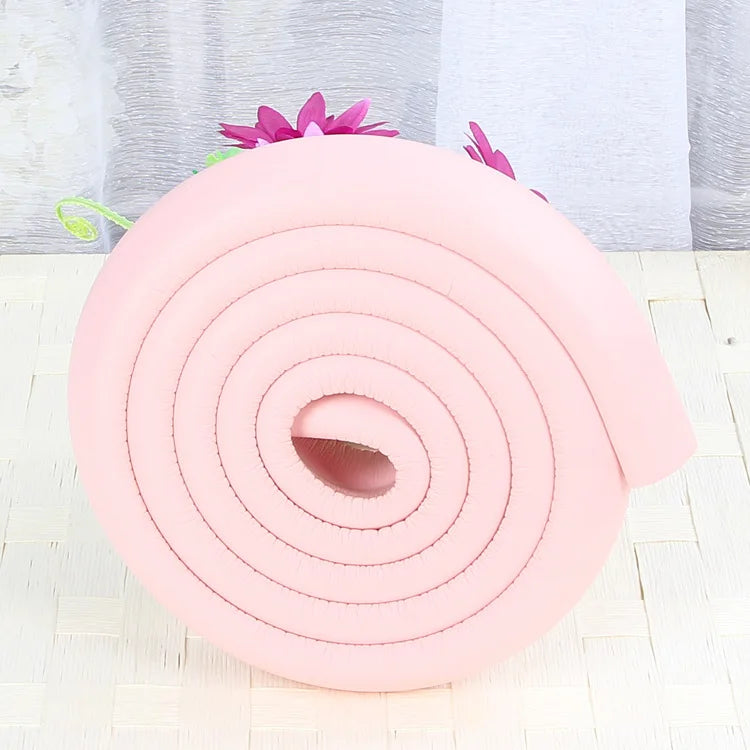 vvocci 2M Protector Edge U Shape Baby Safety Furniture Table Extra Thick Desk Cover Protective Tape Foam Corners Bumper Guard Vue B97 Pink