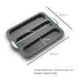 Silicone Baking Mold 3 & 8 Grid Nonstick Loaf Pan Resistant Bakeware For Homemade Bread Sausage Roasting〔CC11〕 Vue 3 grid Stick Mold