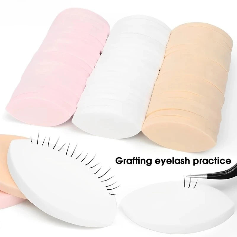 50/10Pcs Lash Training Sponge Pads - Reusable Salon-Grade for Eyelash Extension Practice | Beginner-Friendly Detail Lifting Vue