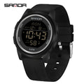 SANDA 6182 Men's LED Digital Sport Watch – Waterproof Digital Sport Watch Vue 6182 Black China Mainland