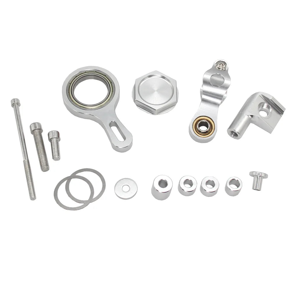 Motorcycle steering damper mounting bracket kit for YZF R1 2002–2017 and YZF R6 2006–2020 modification/replacement part Vue