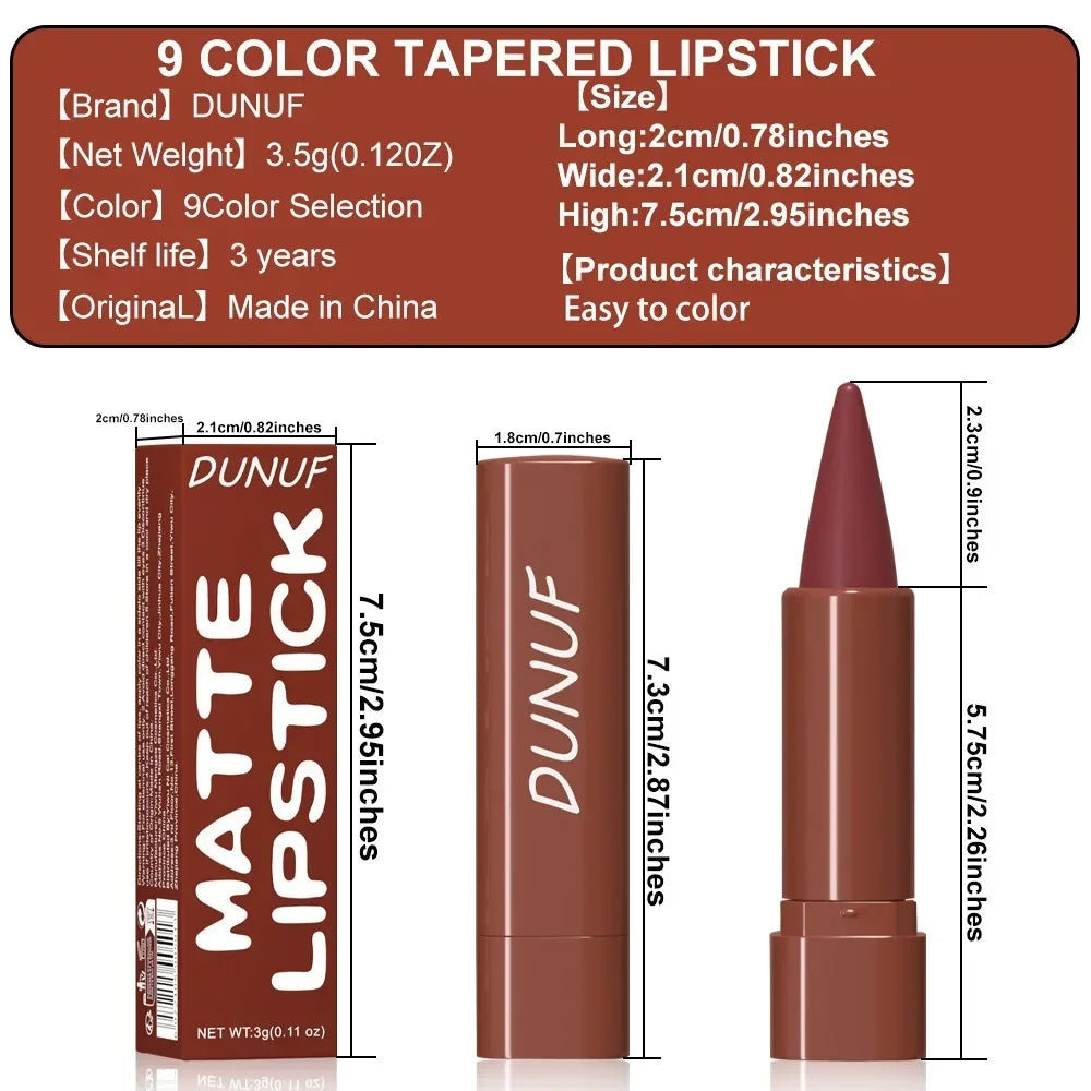 Tapered Gradient Lip Liner Matte Black Brown Velvet Lipstick Waterproof Non Sticky Contouring Tint Lipliner Crayon Lip Makeup Vue