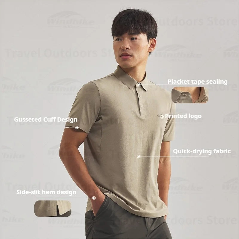Naturehike Men's Quick-Dry Polo Shirt | Hiking & Casual Wear Men's Sport Polo Vue