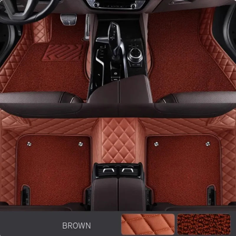 New ModelsDouble layer 5D Custom Car Floor Mats For VW Sharan 2010-2023 Years Auto Carpets Foot liners car Accessories voiture Vue