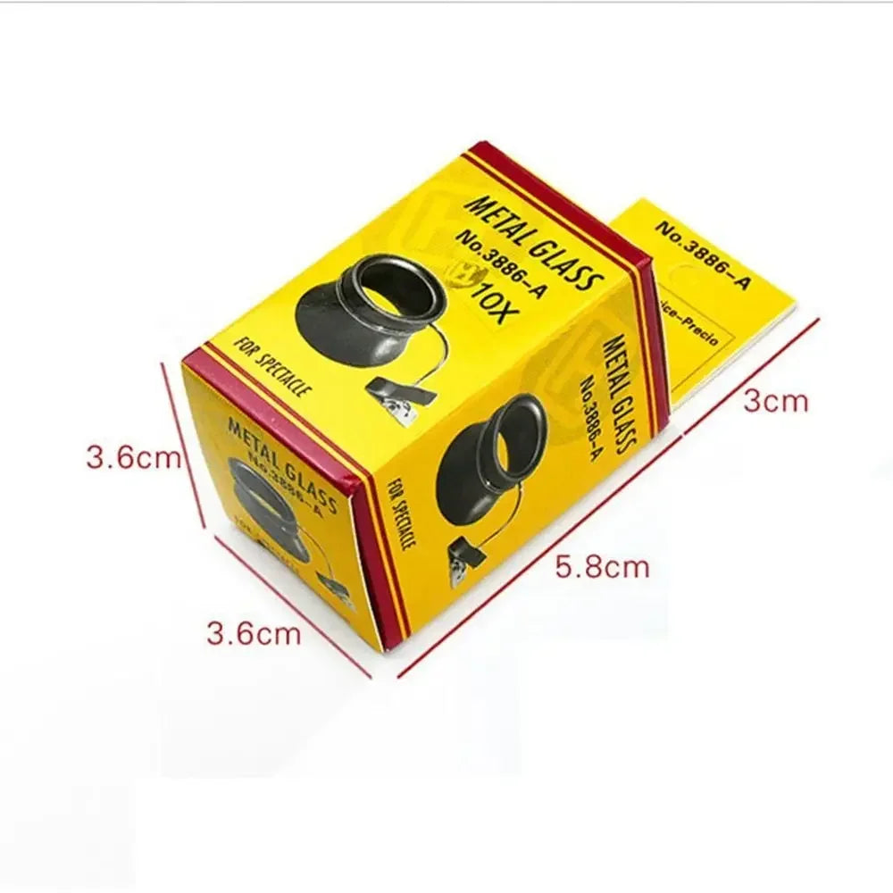 5X 10X 20X Eyeglass Magnifier Clip-On Eye Loupe Magnifying Lens Portable Eyepiece Process Operation Watchmakers Repair Tool Vue