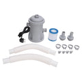 Inflatable Pool Filter Pump Kit Energy Saving 330 Gallon Swimming Pool Clear Cartridge Filter Pump ABS Electric for Household Vue European regulations