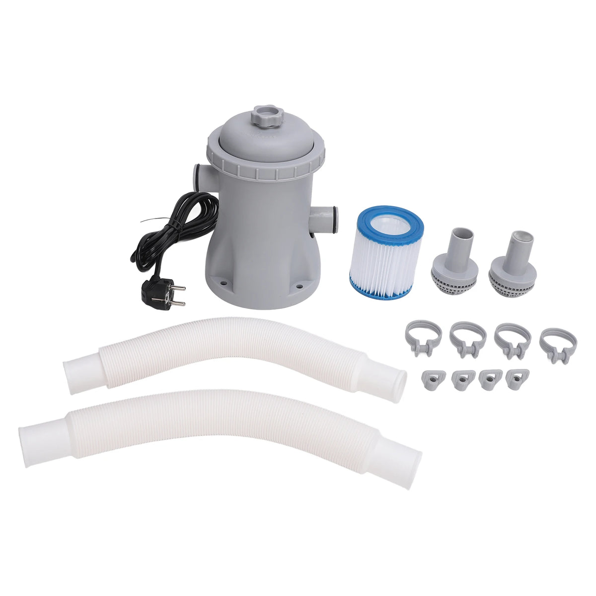 Inflatable Pool Filter Pump Kit Energy Saving 330 Gallon Swimming Pool Clear Cartridge Filter Pump ABS Electric for Household Vue European regulations