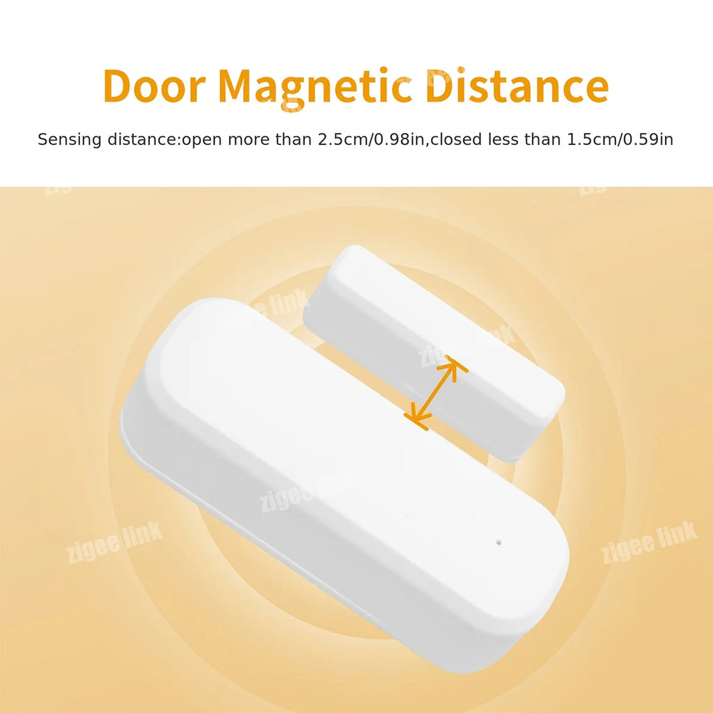 Tuya Zigbee 3.0 Smart Door Sensor Window Magnetic Sensor Wireless Door Alarm Detector Smart Home Security System Vue