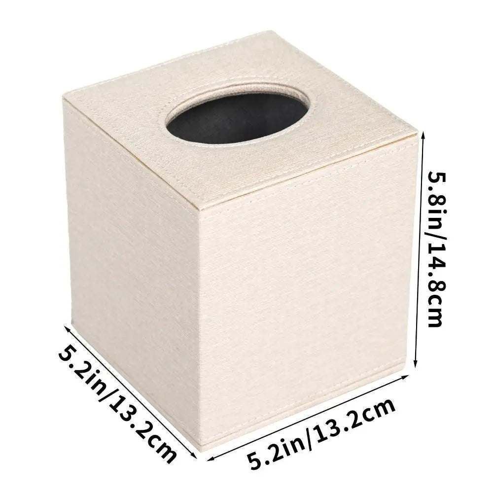 Cube Design Light Luxury Tissue Box Elegant Magnetic Bottom Square Tissue Holder Luxury Stylish Decorative Napkin Holder Desktop Vue