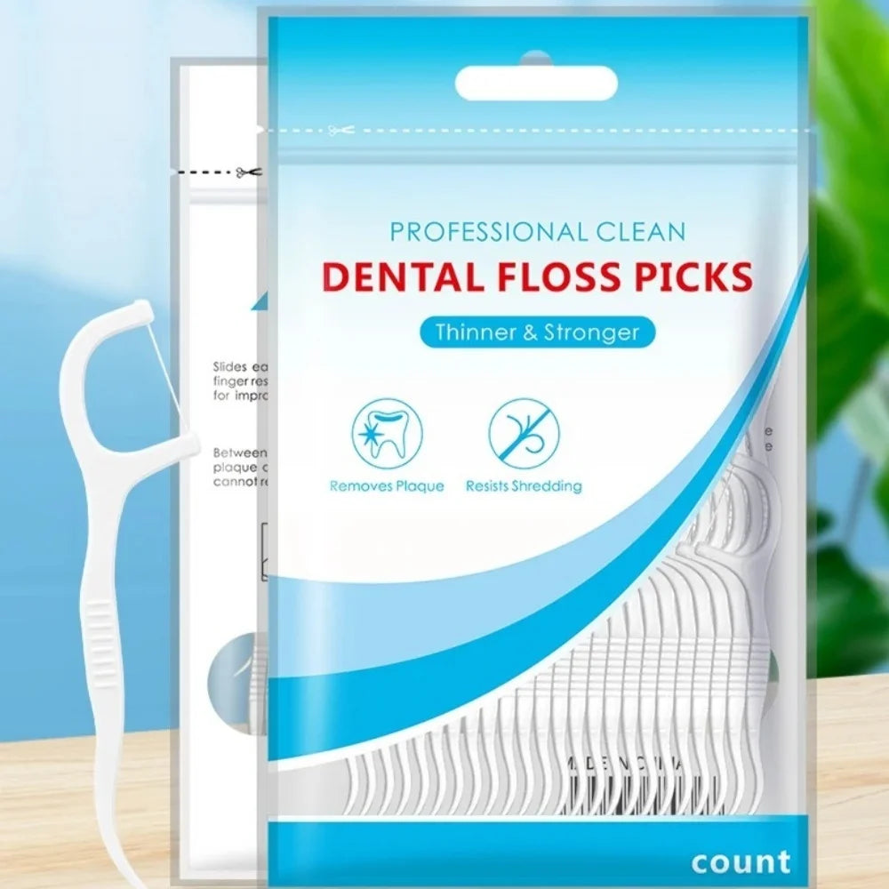 50/150/300/600Pc Ultra Thin Dental Floss Stick Disposable Portable Interdental Picks Deep Clean Teeth Gap Travel Daily Oral Care Vue