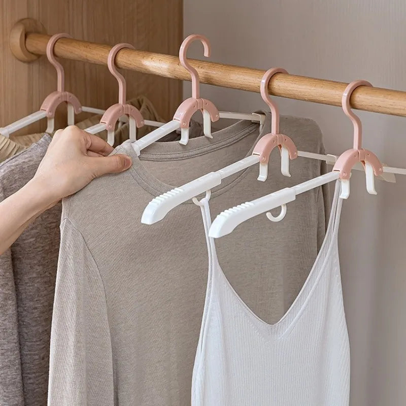 Space Saving Folding Drying Rack for Home and Travel with Anti Slip Hangers An Extendable Portable Laundry Rack Vue