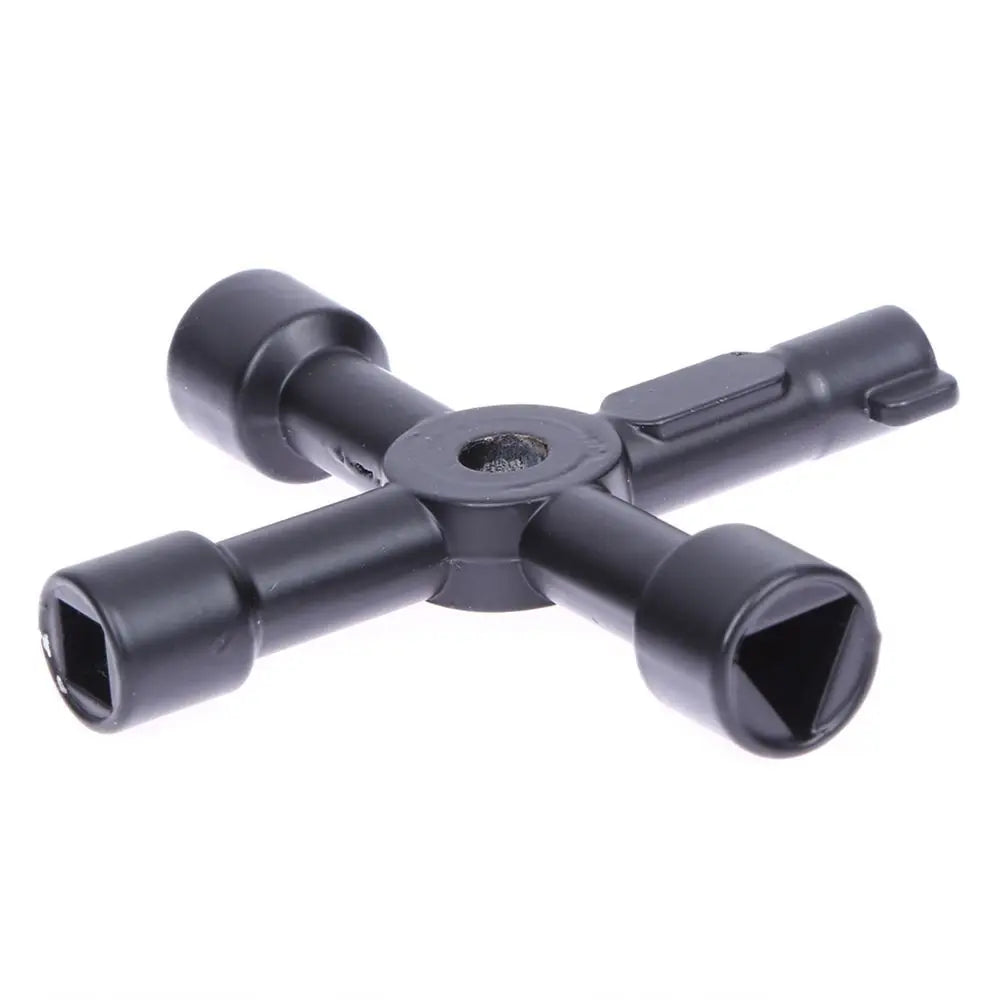 Popular Black Hot Sale High Quality Alloy New Cross Key Universal for Train Electrical Elevator Cabinet Valve Triangle Key Vue