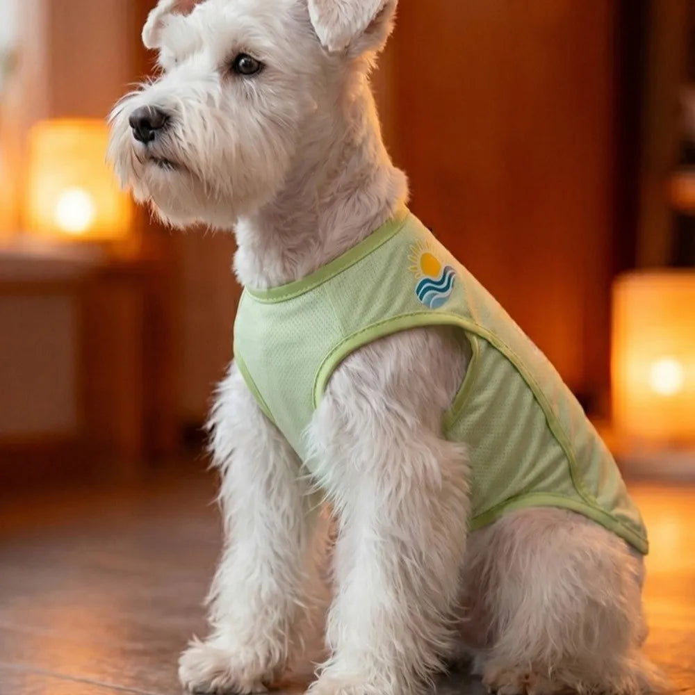Pet Cool Clothes Breathable Pet Summer Vest Lightweight Soft Dog Tank Top Sleeveless Dog Sunscreen Clothes Summer Vue