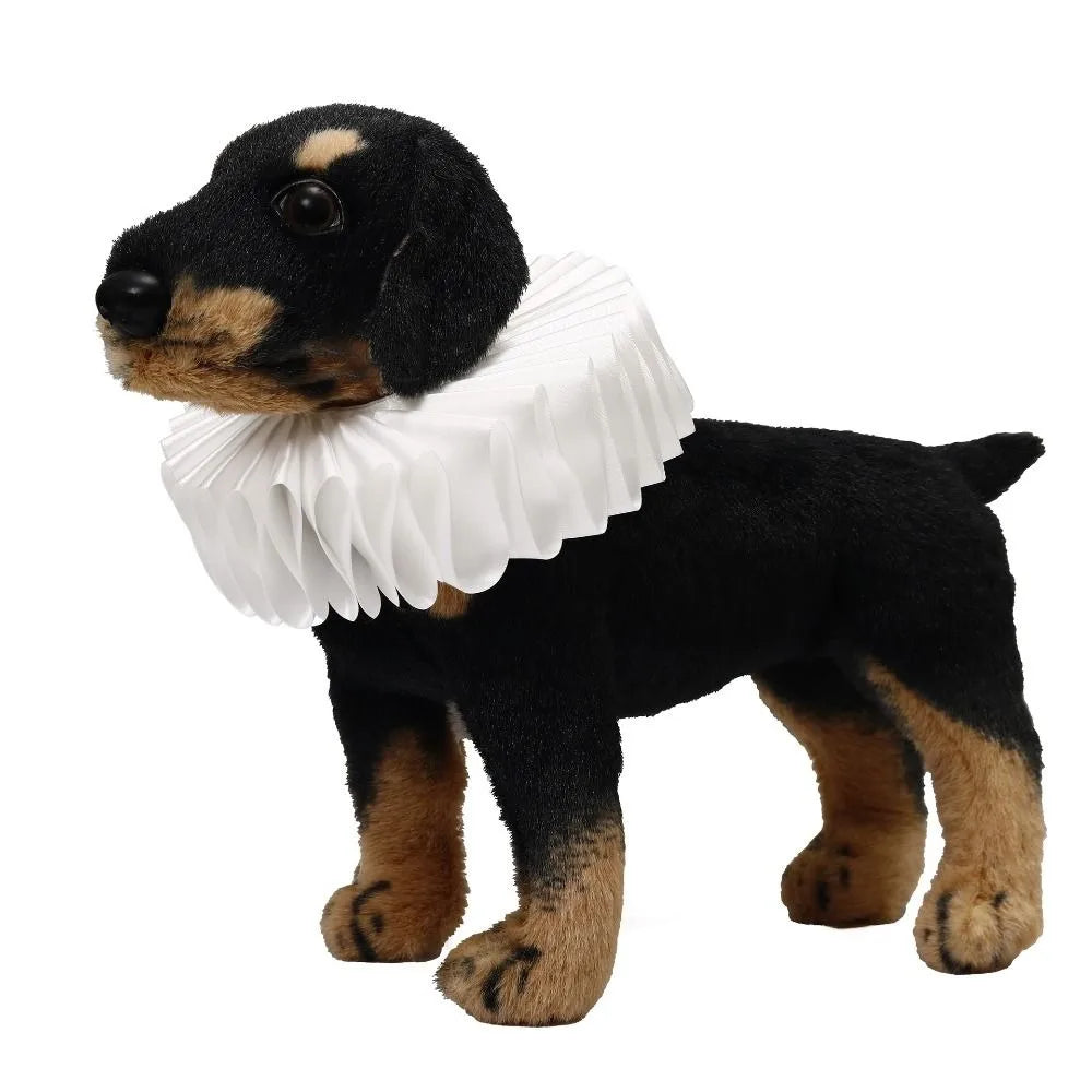 Victorian Costume Detachable Neck Ruffled Pet Collar Vintage Elegan Cat Collar Chic Dog Ruff Collar Pet Accessory Vue