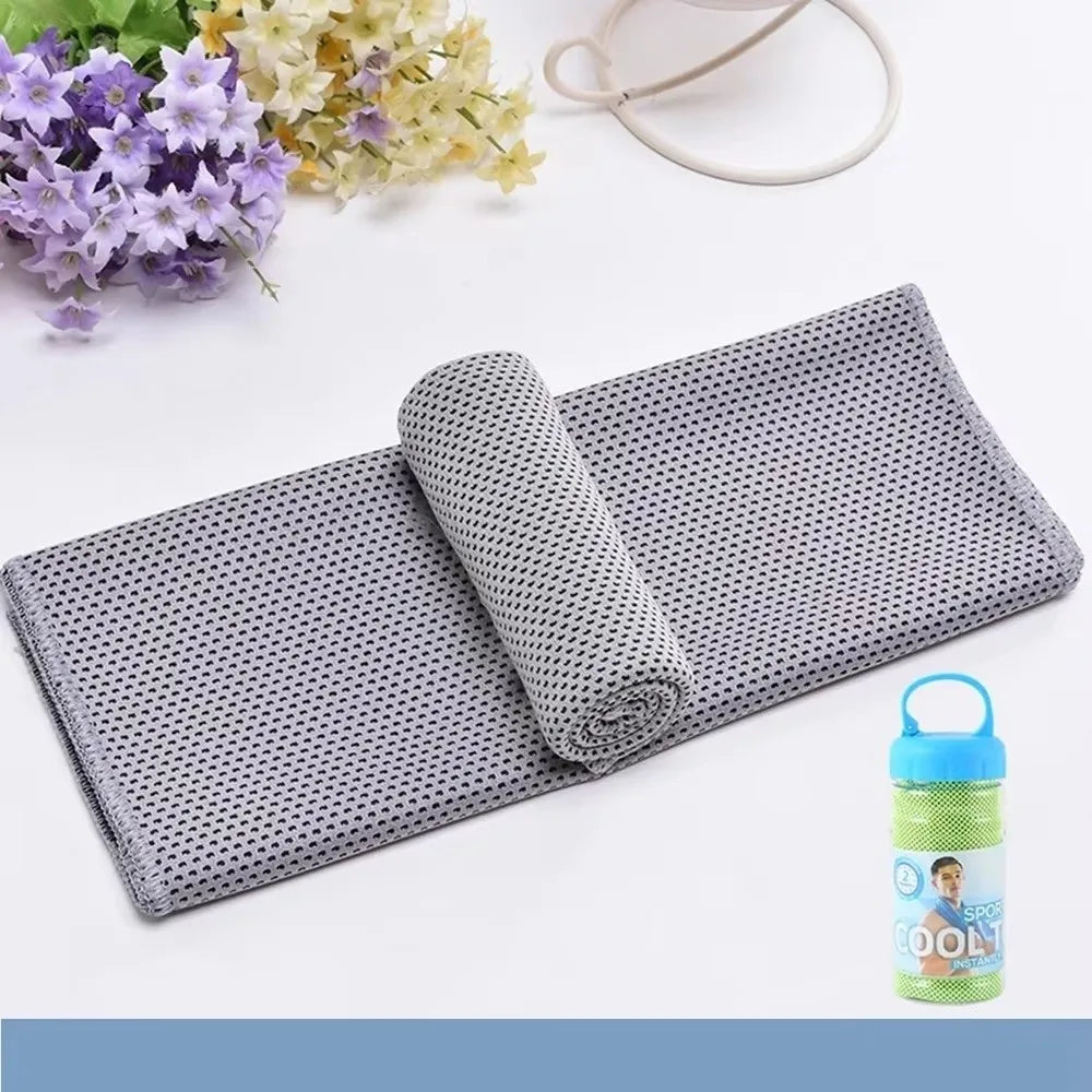 Breathable Cooling Towel Quick Drying Lightweight Ice Wipes Ultra Vue Grey