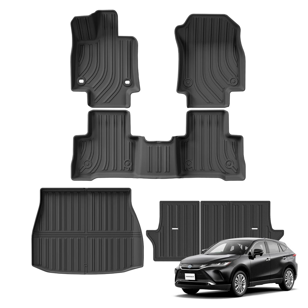 Toyota Harrier 80 / Venza 2021-2025 TPE 3D Floor Mats & Cargo Liner Car Floor Mats Vue
