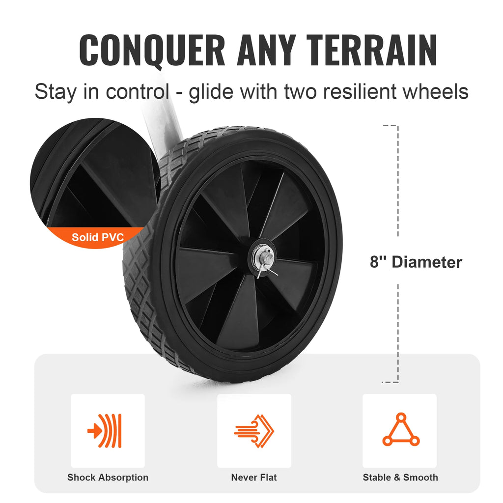 Heavy-Duty Steel Garden Hose Reel Cart with Wheels – 200 ft Garden Hose Reel Cart Vue