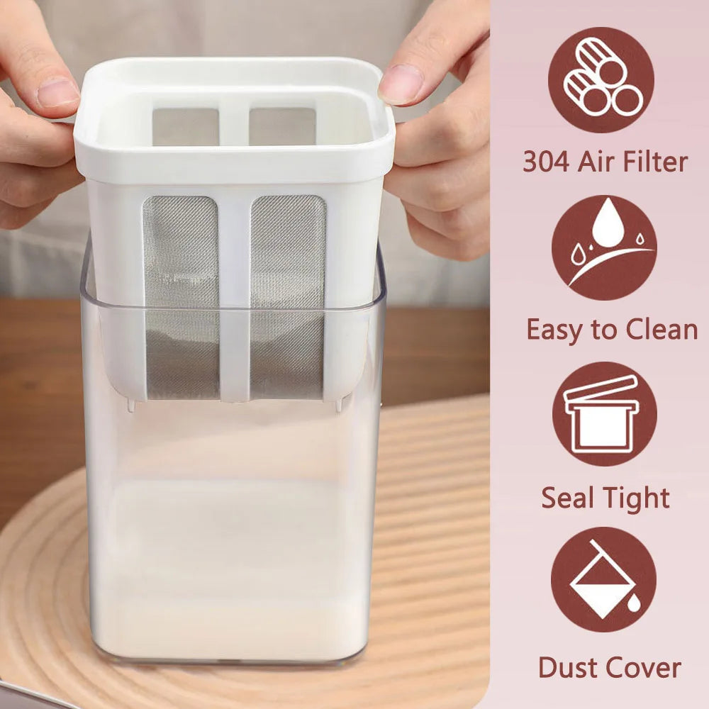 Yogurt Strainer 1100ml Multi Yoghurt Maker Strainer with Fine Mesh Bag and Lid for Thick Greek Yogurt Soybean Milk Soup Coffee Vue Default Title
