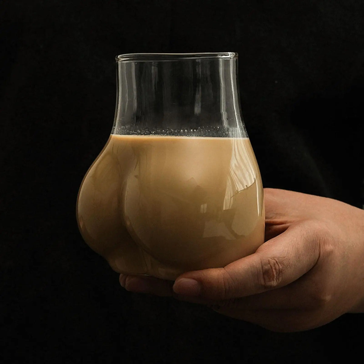 450ml Creative Body Shape Drinking Glass Novelty Butt Cup for Coffee, Milk, Beer, Wine, Cocktails, Fun Home Bar Decor, Gift Idea Vue