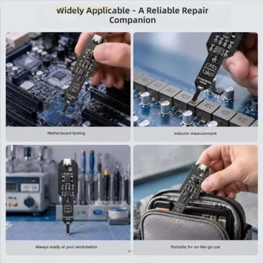 Third Generation Motherboard Coil Tester Strong Stability High Accuracy Inductor Detector Tool Type-C Professional Vue