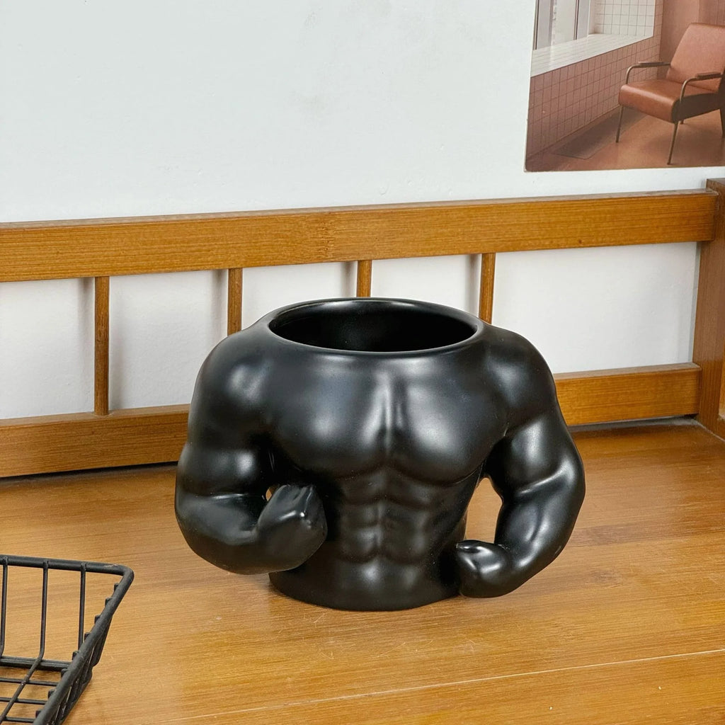 Boyfriend Muscle Ceramic Mug Funny Couples Coffee Cup Cute Quirky Gift For Teens Friends Birthday Gift Unique Home Office Desk Vue A2 301-400ml