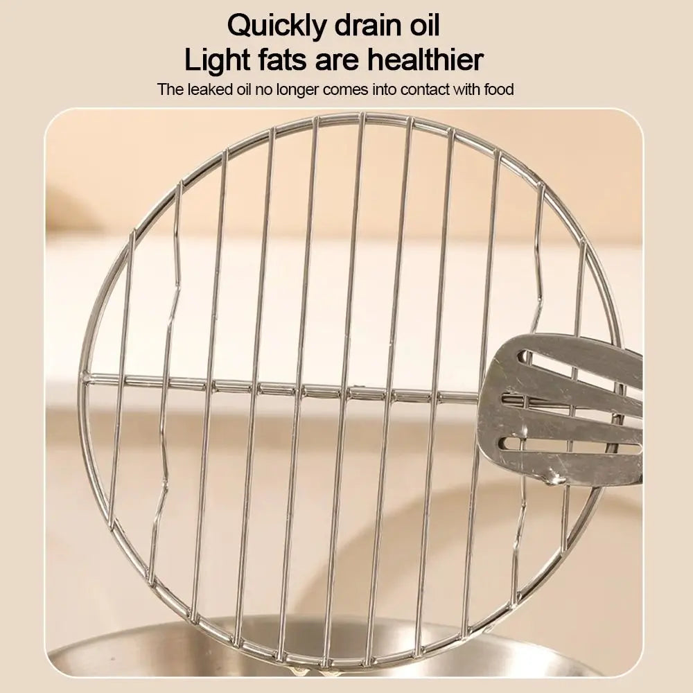 Round Square Cooking Rack Foot Thicken Air Fryer 304 Stainless Steel