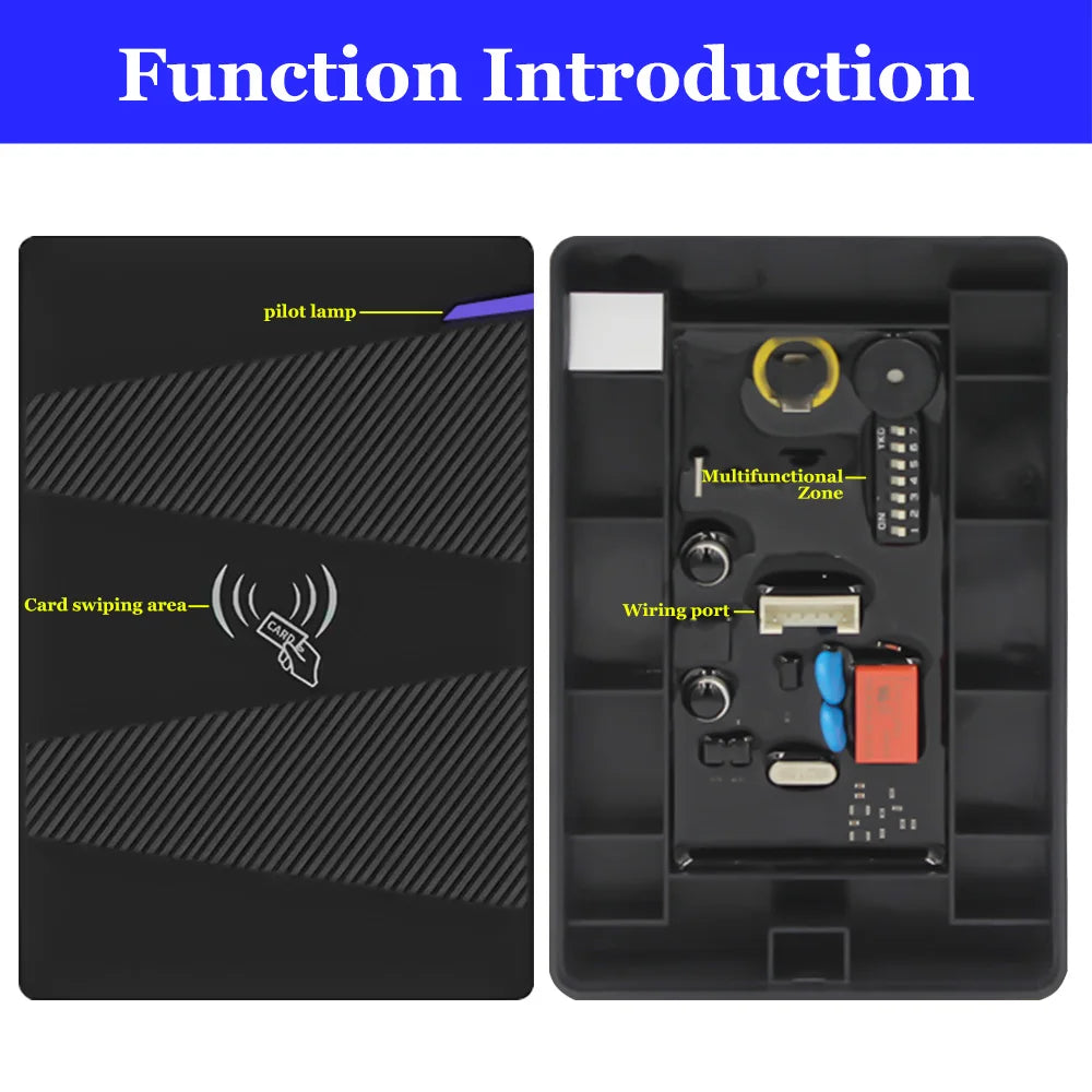 H2D Waterproof IP67 125khz RFID Access Control Reader 10000 User Proximity RFID Card Reader Access Control Keypad Vue