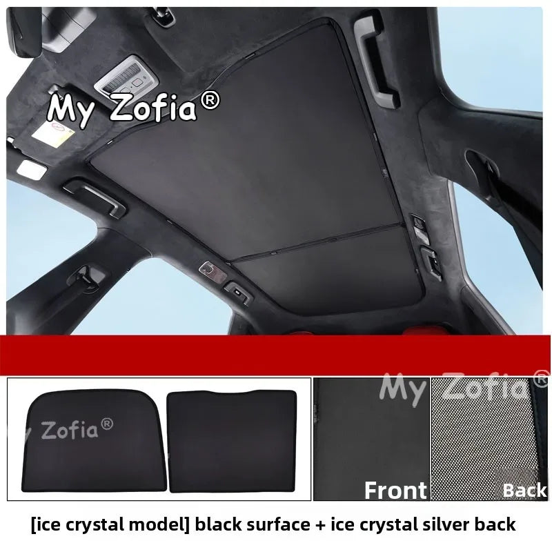 Car Sunroof Blind Sun Shade Cover Heat Insulation Anti-UV Sunroof Curtain Vehicle Interior Accessories For Zeekr 7GT 2025 2026 Vue A