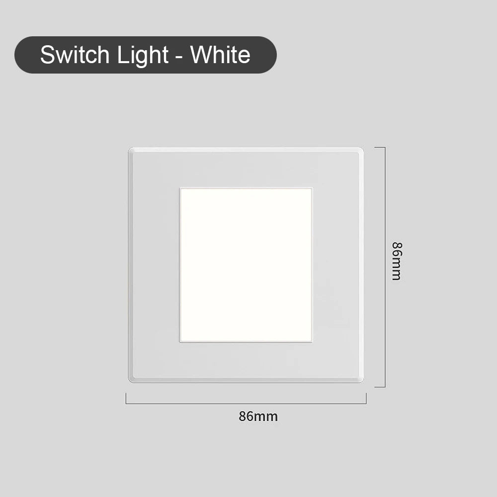 SANDIY Motion Sensor Recessed LED Stair Wall Light 2W Recessed Wall Sconce Vue No Sensor White China Mainland 3000K|3W|Lamp Only