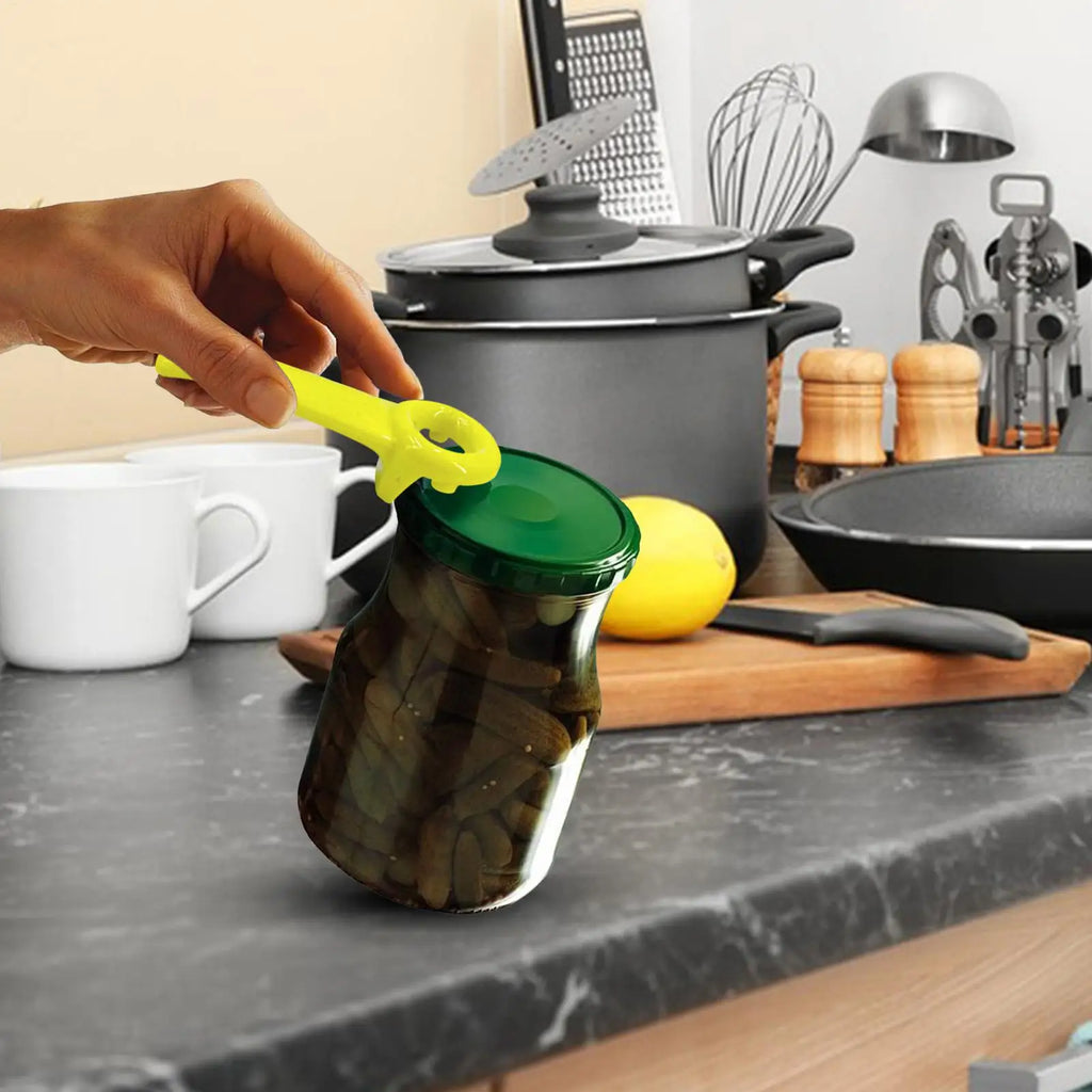 ABS Can Bottle Opener Rustproof Portable Beer Opener Kitchen Accessories Multifunctional Lid Openers Tools With Curved Handle Vue