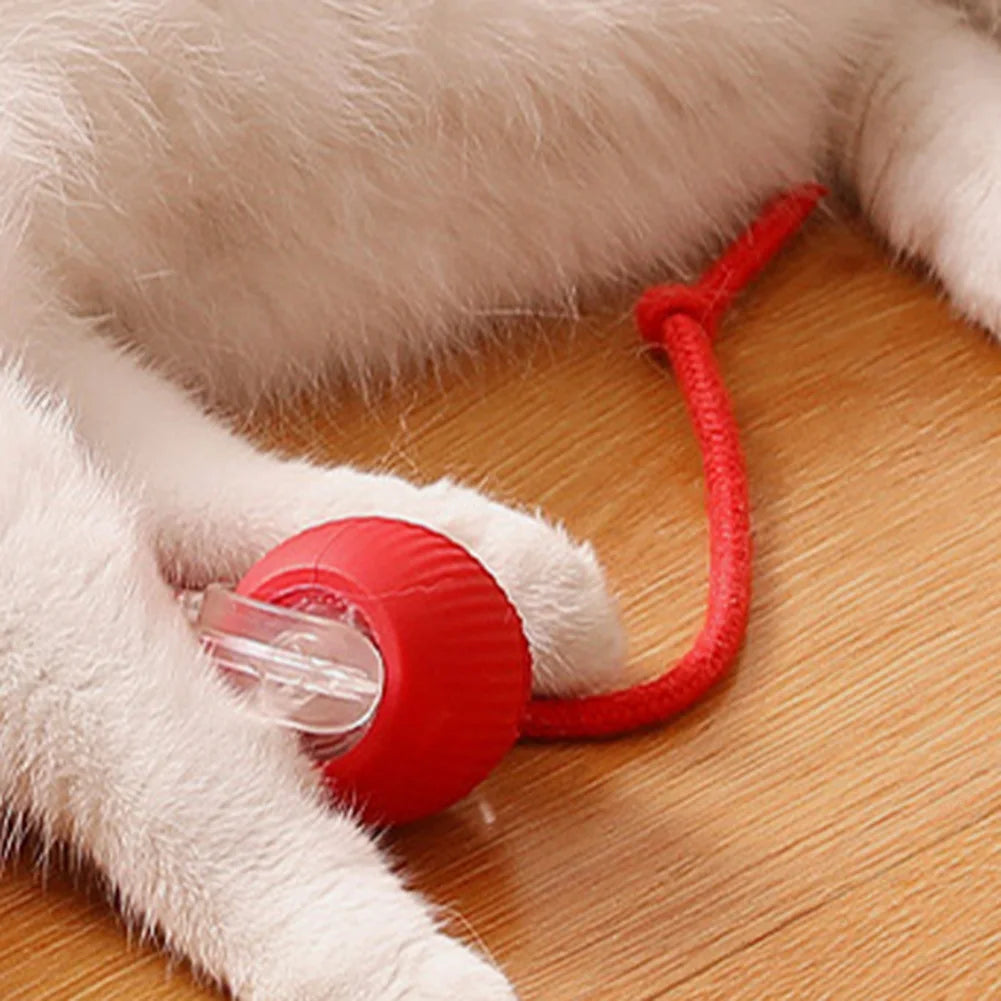 Red/Green Cat Ball Toy Automatic Cat Toy Rechargeable Electric Cat Toy Ball Cat Puzzle Toy Cat Balls Intelligent Mouse For Cat Vue