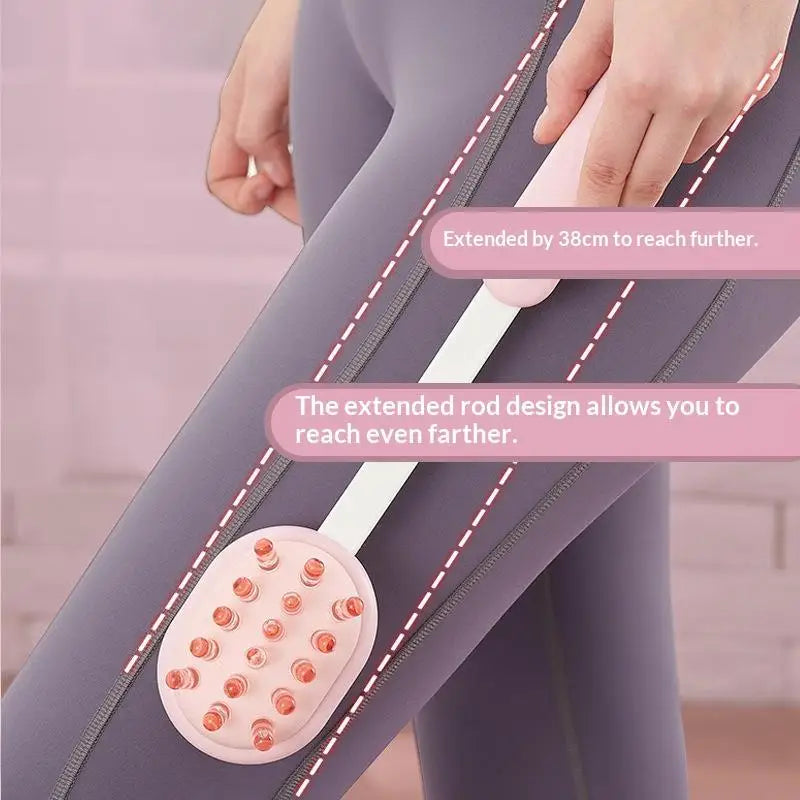 Adjustable Handheld Massage Stick Double Side With Hanging Hole Meridian Massage Hammers Telescopic Multi-Purpose Vue